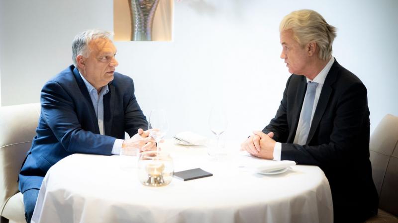 Orbán Viktor Hágában tárgyalásokat folytatott Geert Wildersszel.